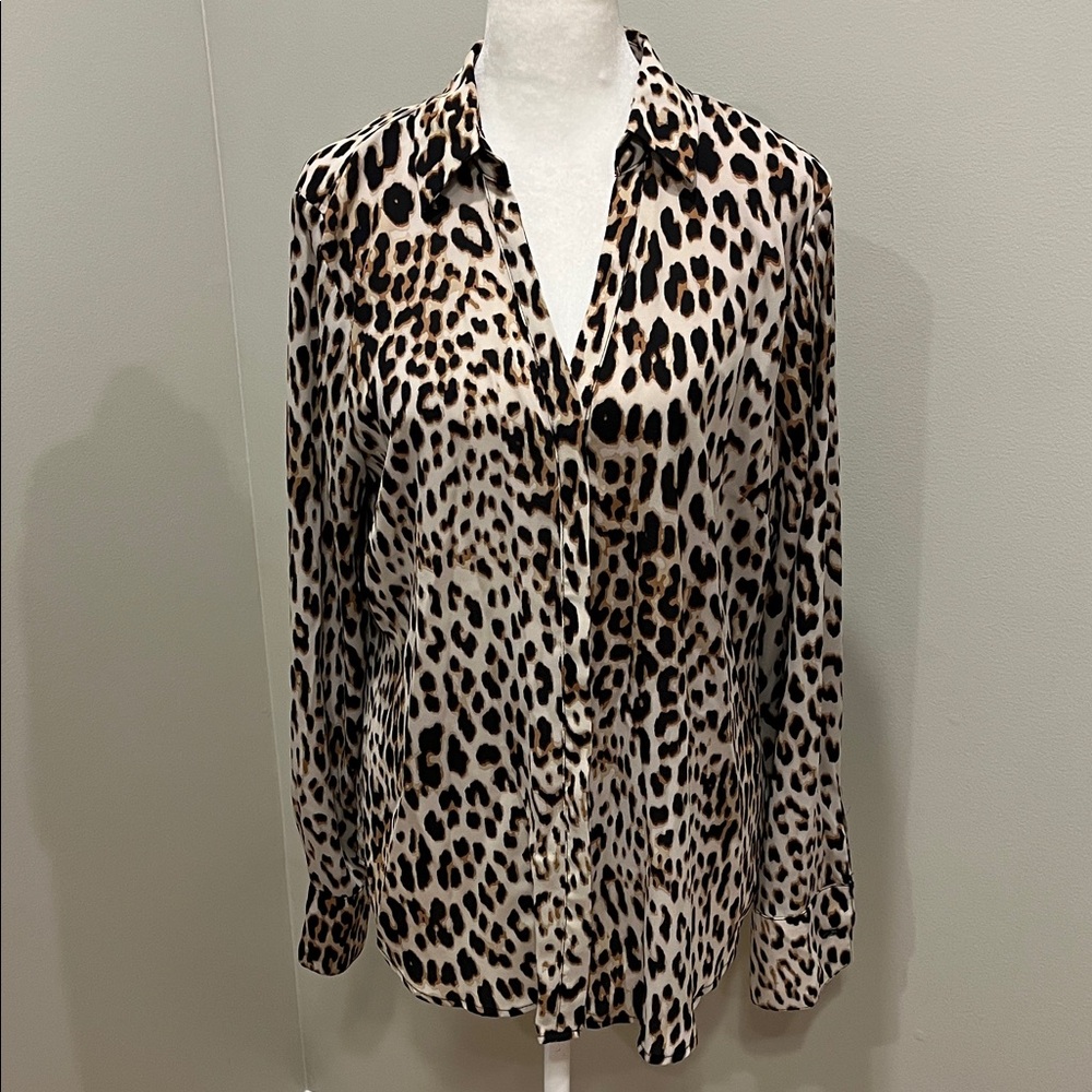 Worthington Animal Print Blouse